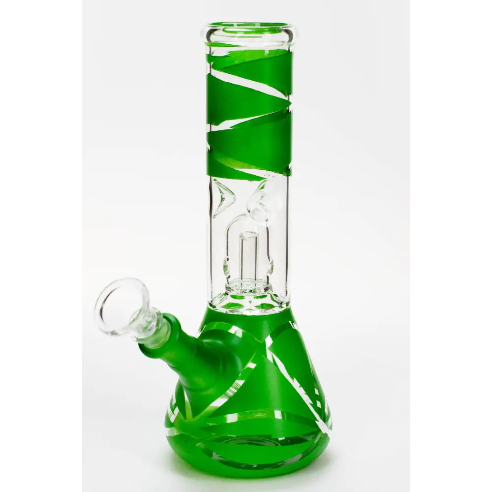 8" single dome percolator glass water bong_6