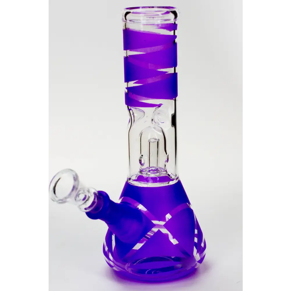 8" single dome percolator glass water bong_8