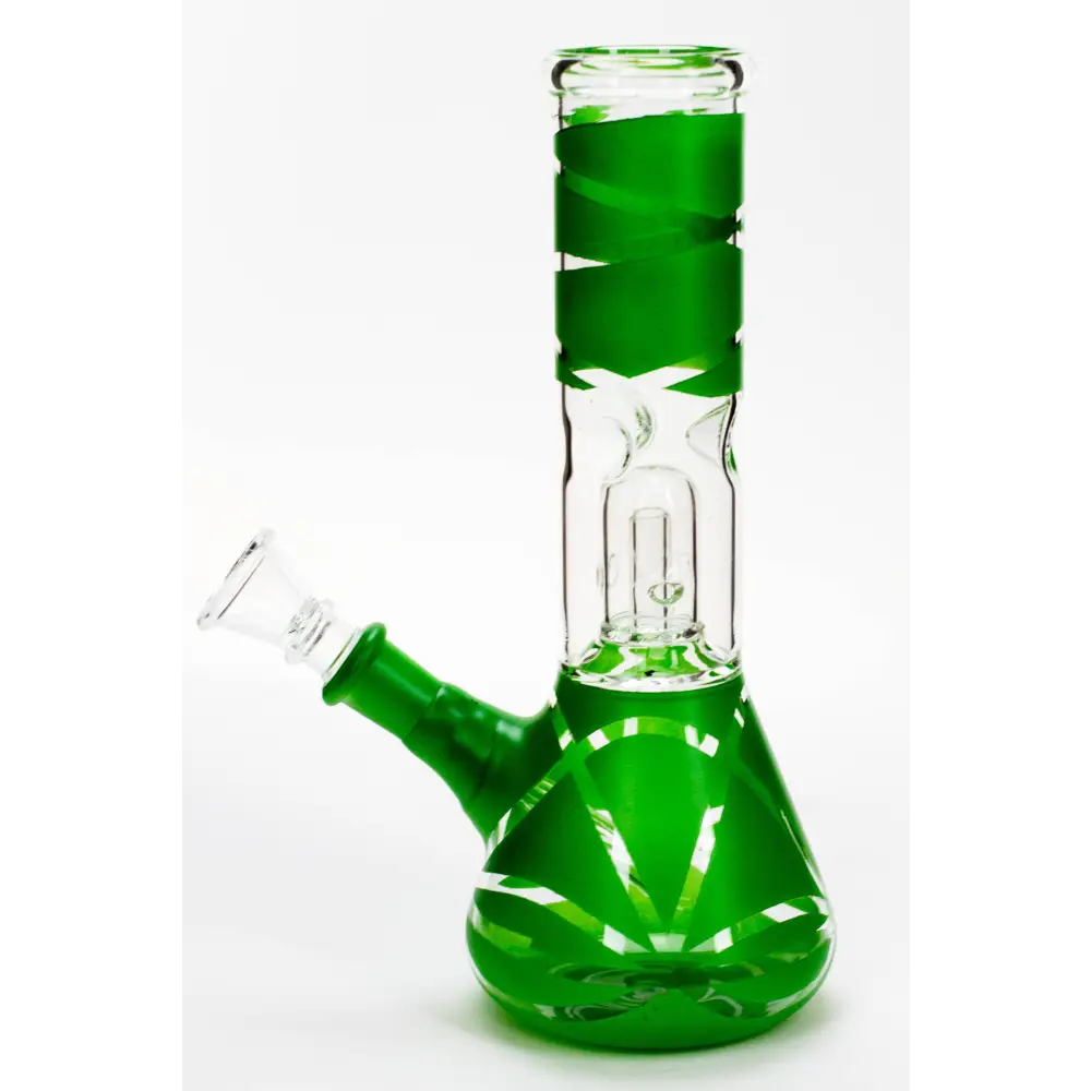 8" single dome percolator glass water bong_13