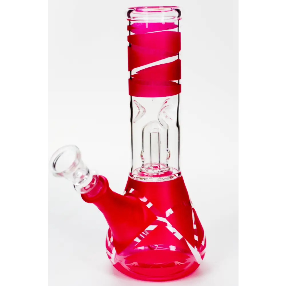 8" single dome percolator glass water bong_7