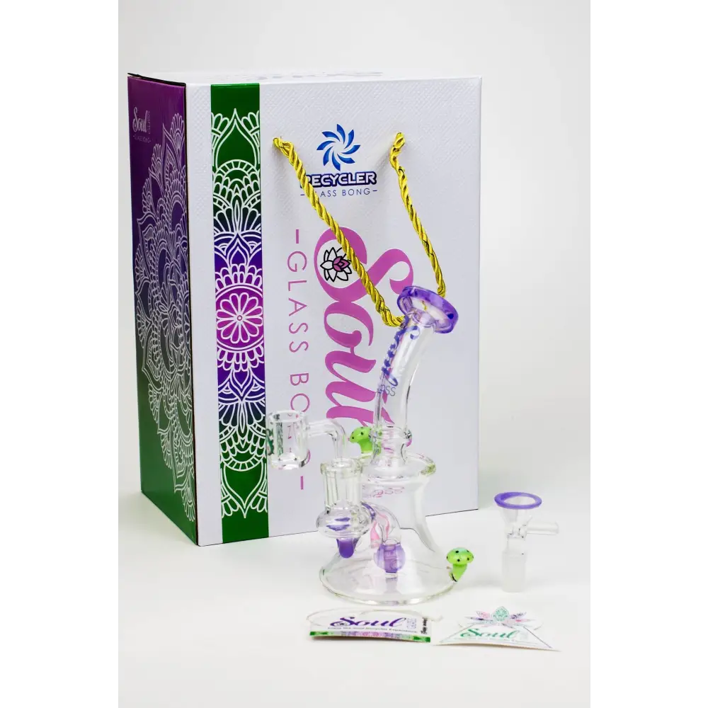 8" SOUL Glass 2-in-1 Mushroom Dab Rig_3