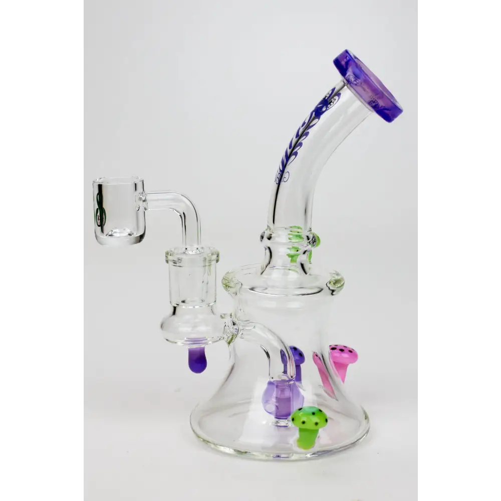 8" SOUL Glass 2-in-1 Mushroom Dab Rig_7