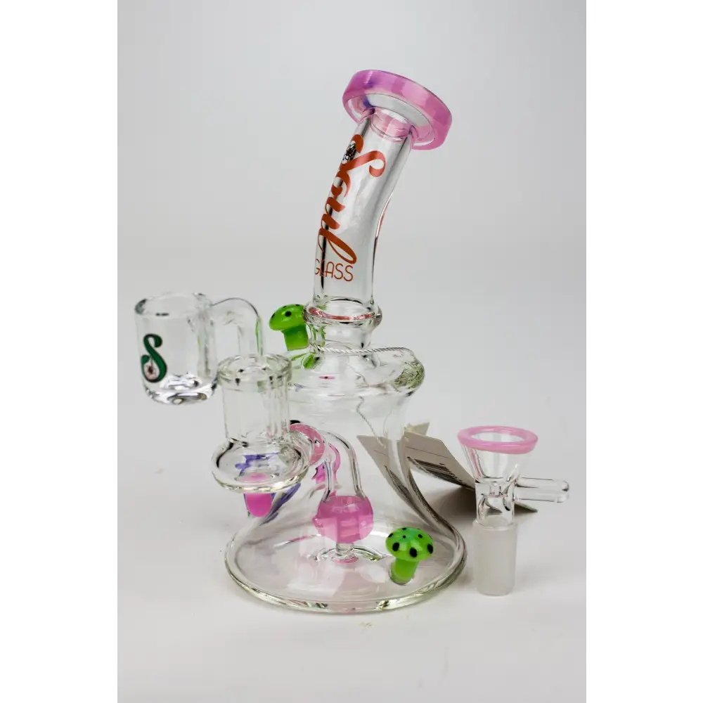 8" SOUL Glass 2-in-1 Mushroom Dab Rig_5