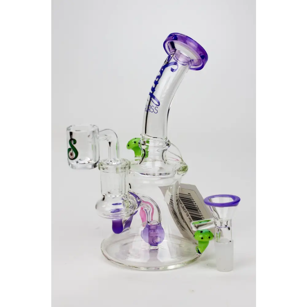 8" SOUL Glass 2-in-1 Mushroom Dab Rig_6