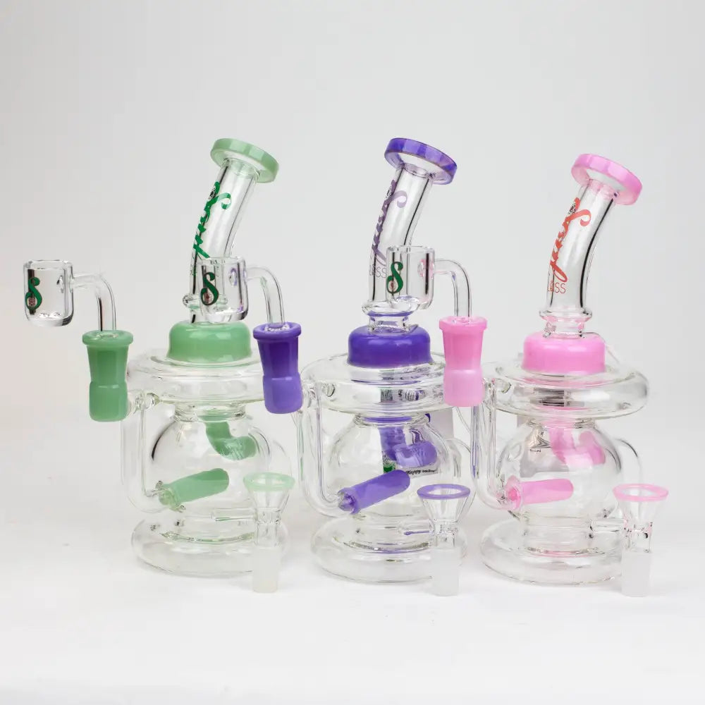 8" SOUL Glass 2-in-1 recycler bong [S2052]_0