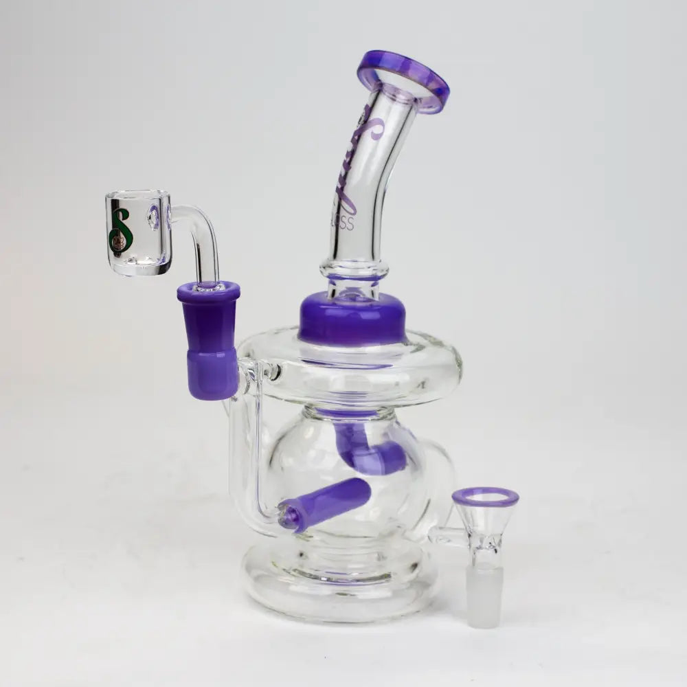 8" SOUL Glass 2-in-1 recycler bong [S2052]_1