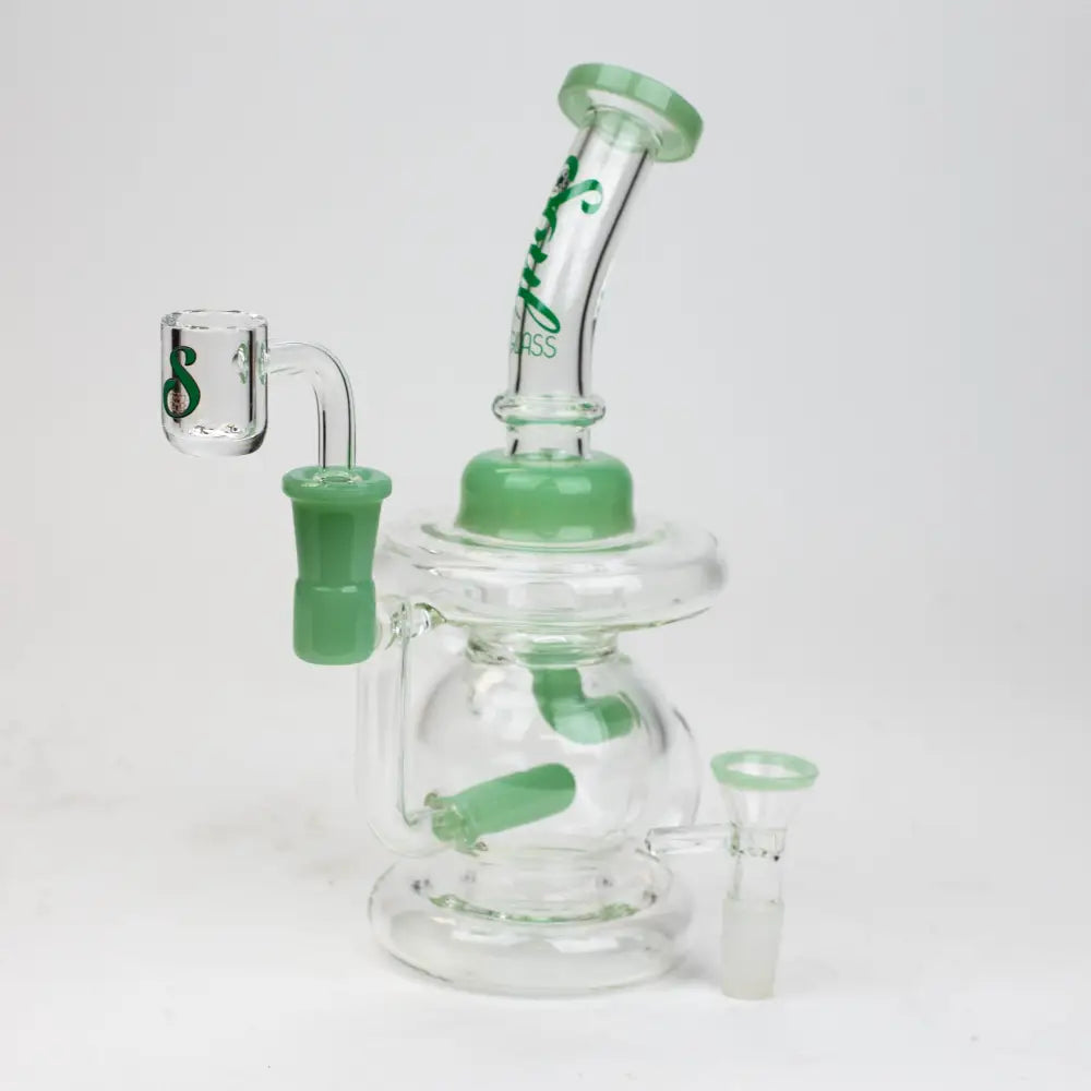 8" SOUL Glass 2-in-1 recycler bong [S2052]_10