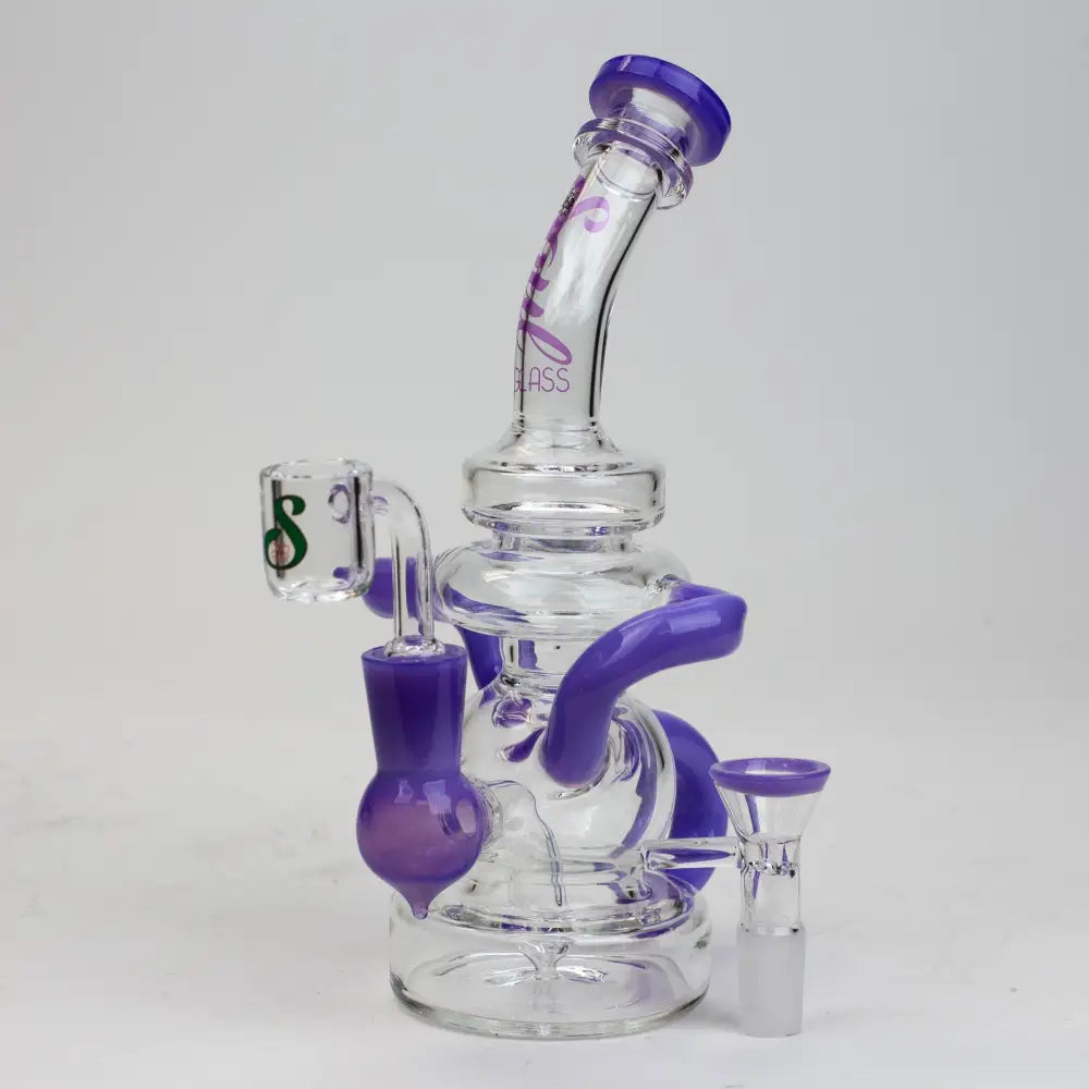 8" SOUL Glass 2-in-1 recycler bong [S2063]_4