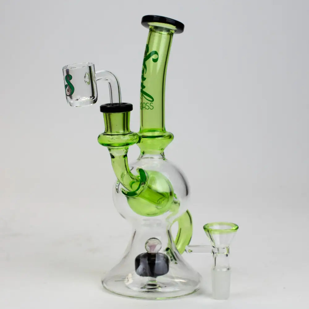 8" SOUL Glass 2-in-1 recycler bong [S2084]_7