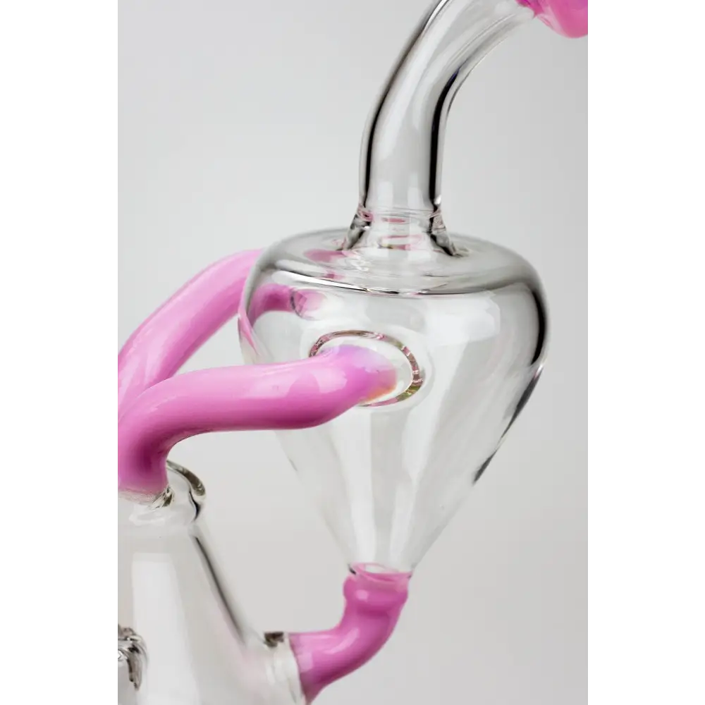 8" SOUL Glass 2-in-1 single chamber recycler bong_9