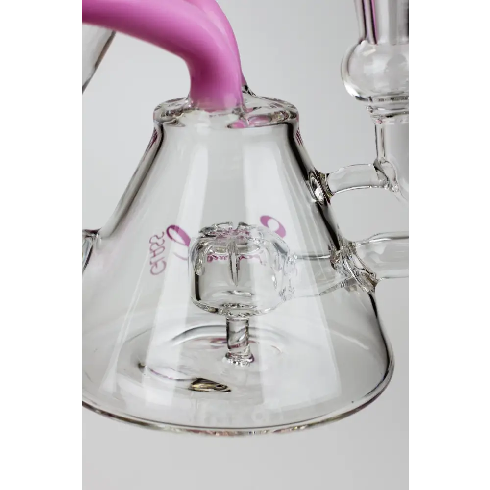 8" SOUL Glass 2-in-1 single chamber recycler bong_10