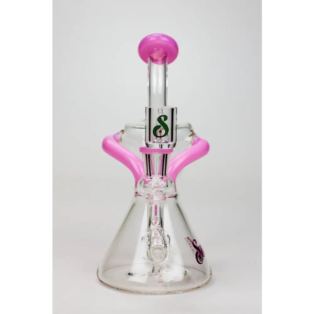 8" SOUL Glass 2-in-1 single chamber recycler bong_8