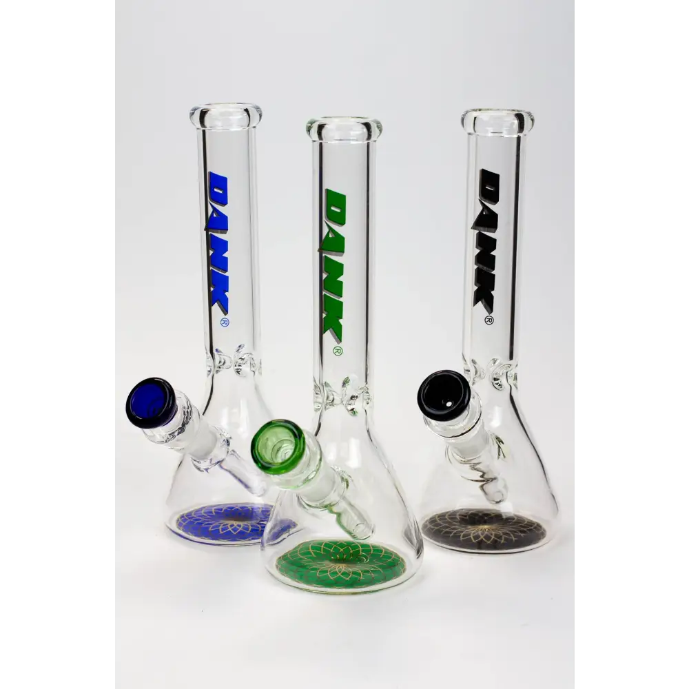 9.5" DANK beaker glass water bong_0