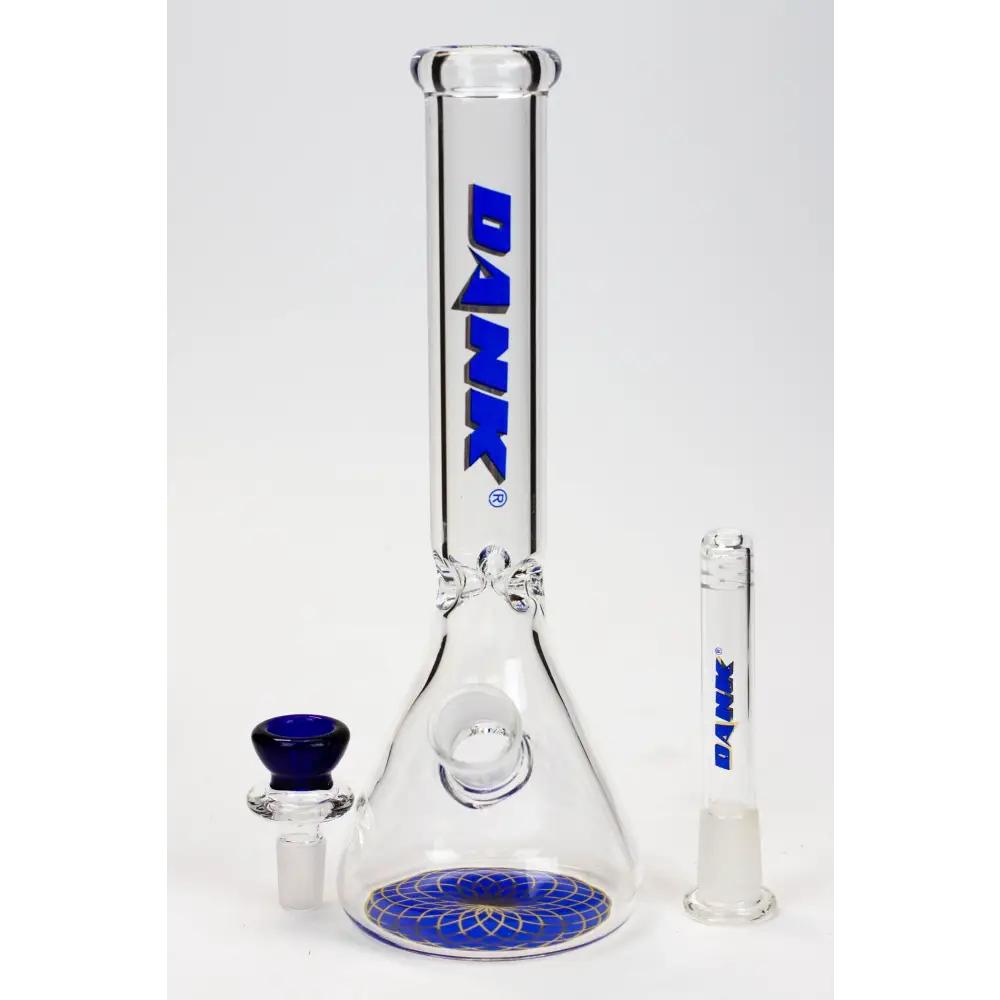 9.5" DANK beaker glass water bong_2