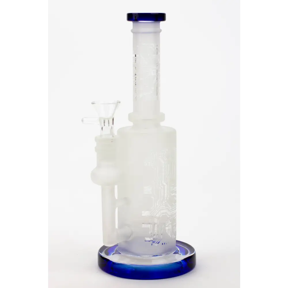 9.5" Sandblasting glass water bong with tire diffuser [Q14]_3