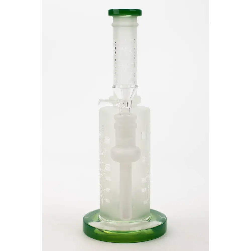 9.5" Sandblasting glass water bong with tire diffuser [Q14]_6