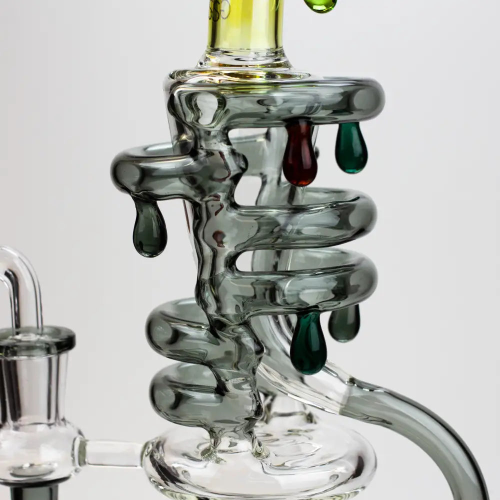 9.5" SOUL Glass 2-in-1 recycler bong [S2064]_10