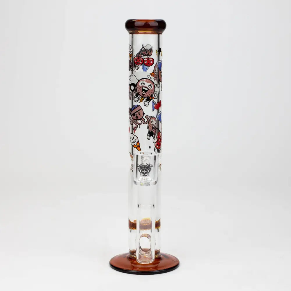 9.5" XTREME 2-1n-1 straight tube glass Bong with honeycomb diffuser [XTR300]_7