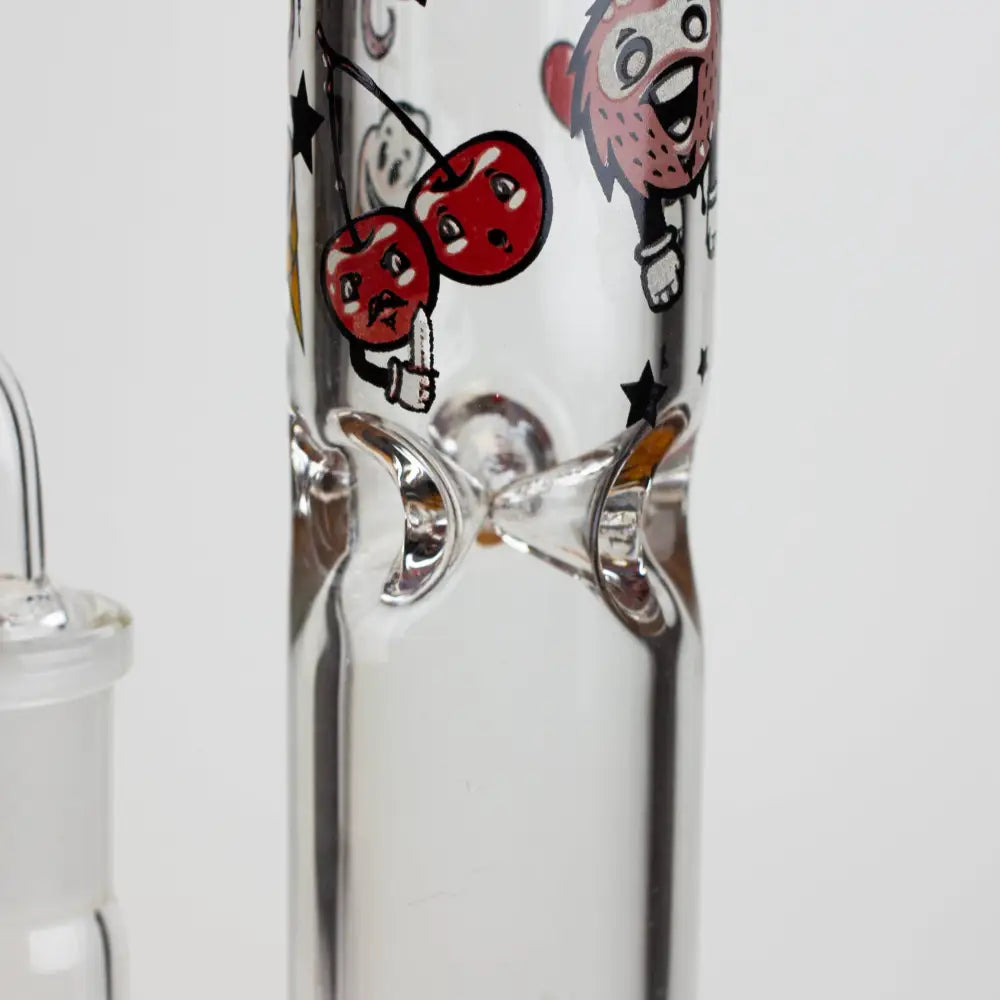 9.5" XTREME 2-1n-1 straight tube glass Bong with honeycomb diffuser [XTR300]_8