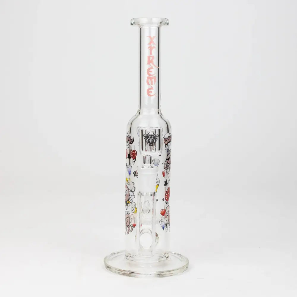 9.5" XTREME 2-in-1 glass Bong with honeycomb diffuser [XTR302]_7