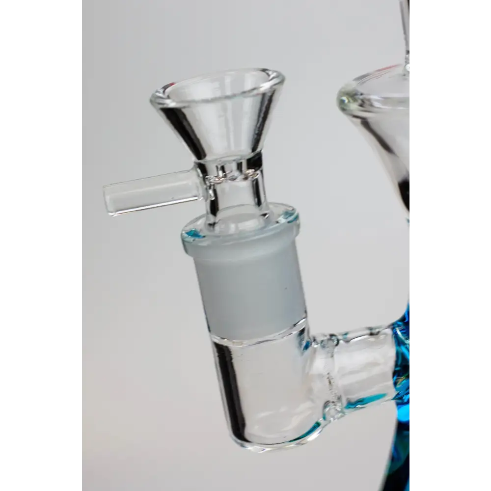 9" GENIE Shower head glass beaker bong with liquid cooling freezer_9