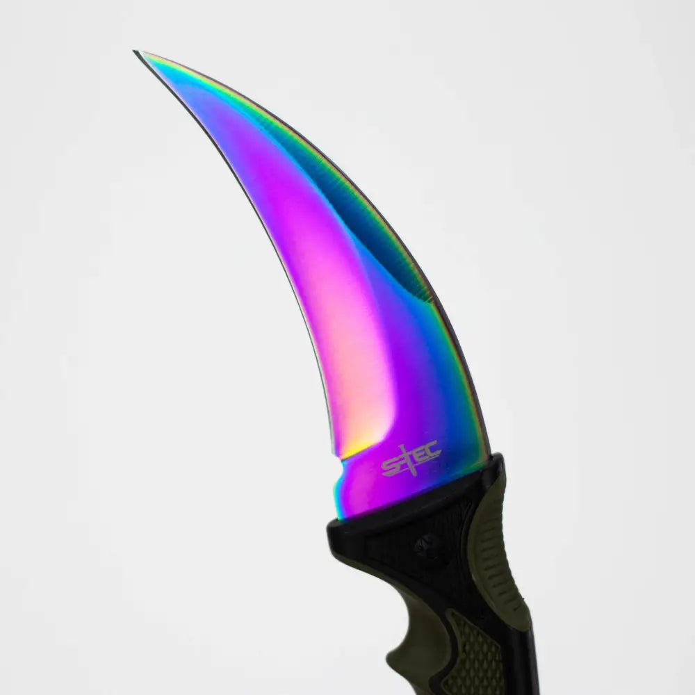 9″ Karambit Hunting Knife – Rainbow [T22199COL]_3