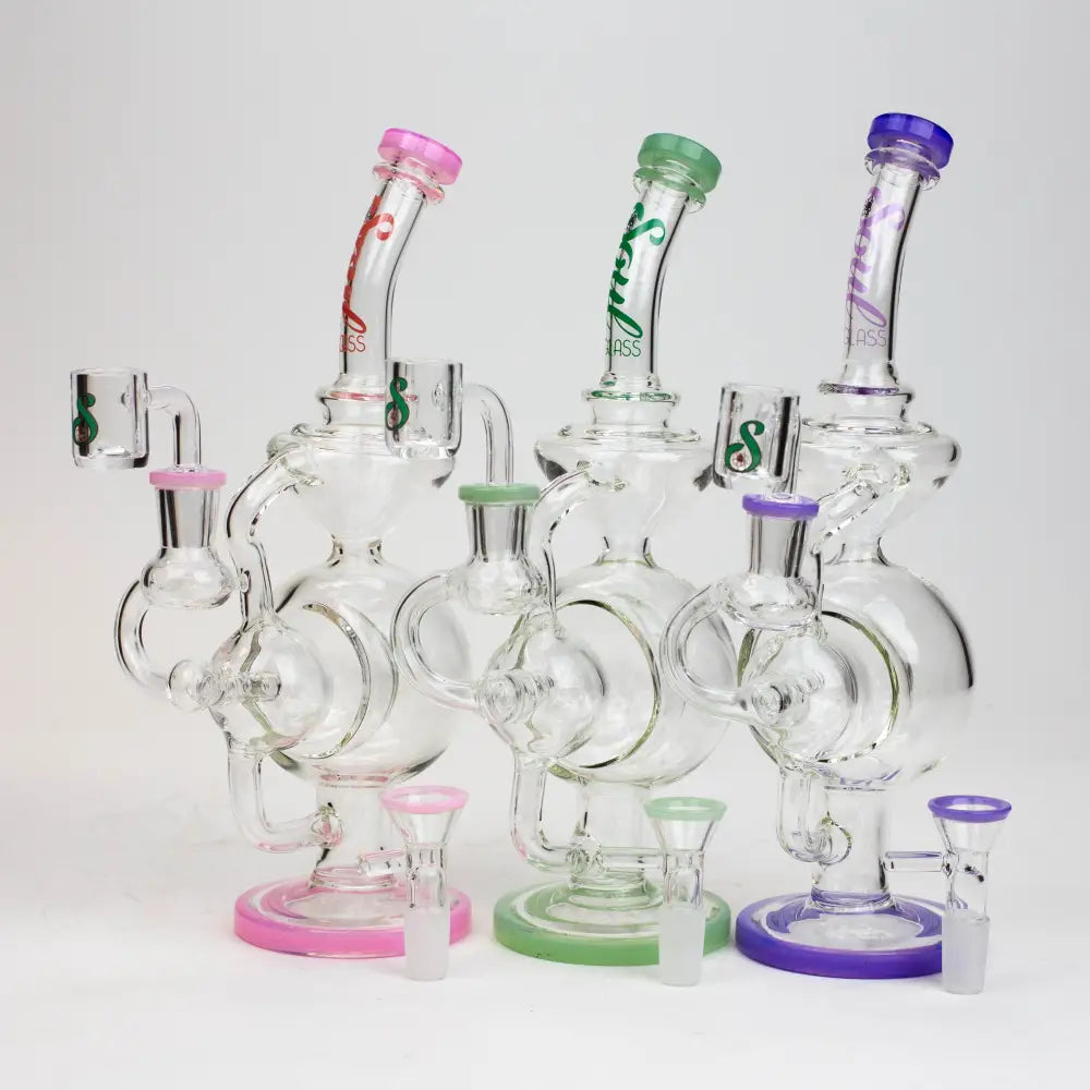 9" SOUL Glass 2-in-1 recycler bong [S2059]_0