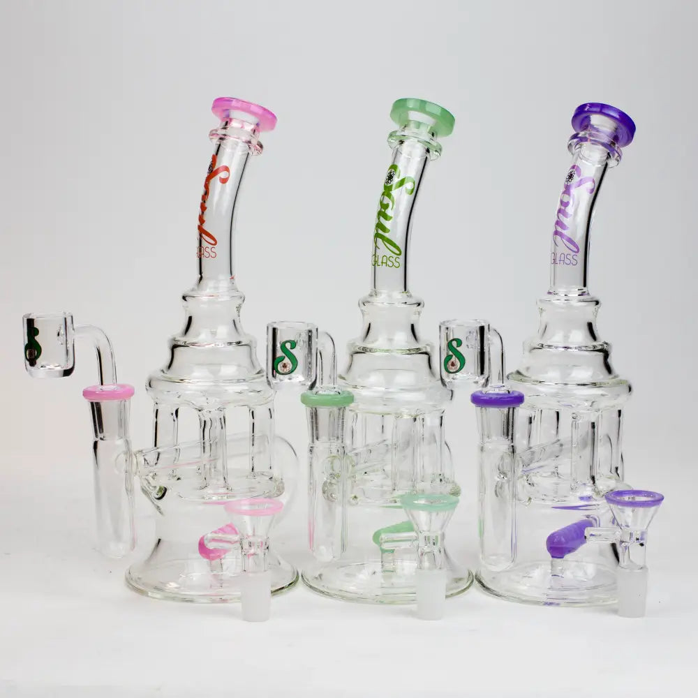 9" SOUL Glass 2-in-1 recycler bong [S2060]_0