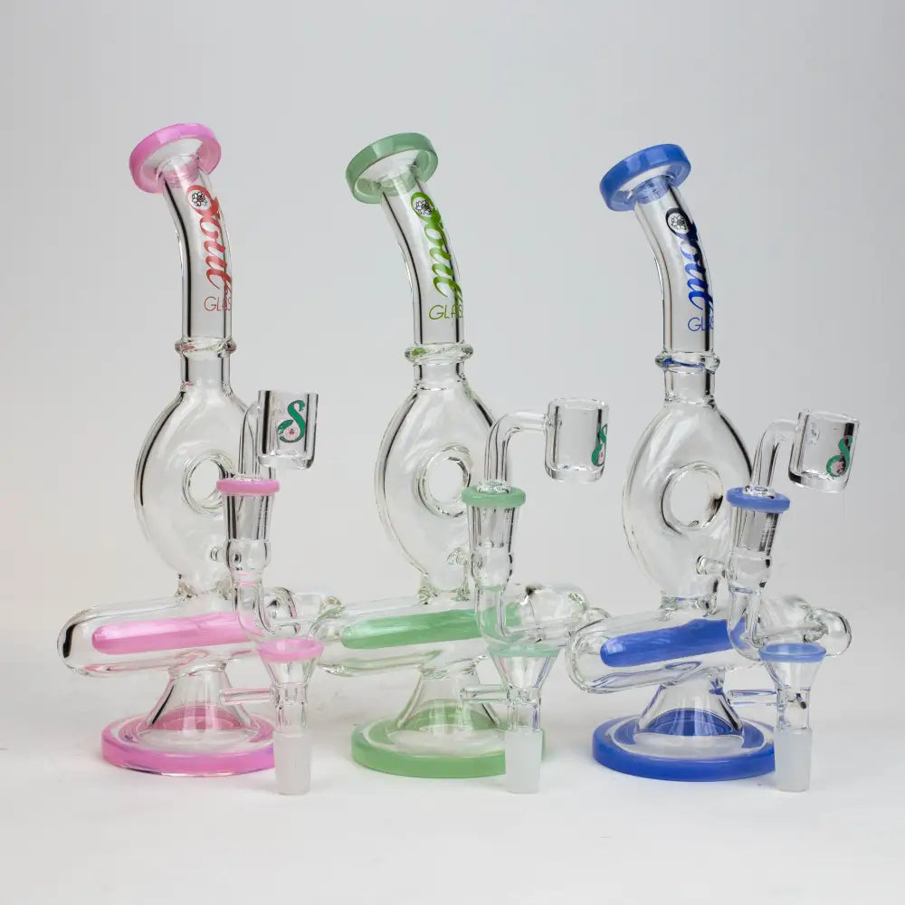 9" SOUL Glass 2-in-1 recycler bong [S2086]_0