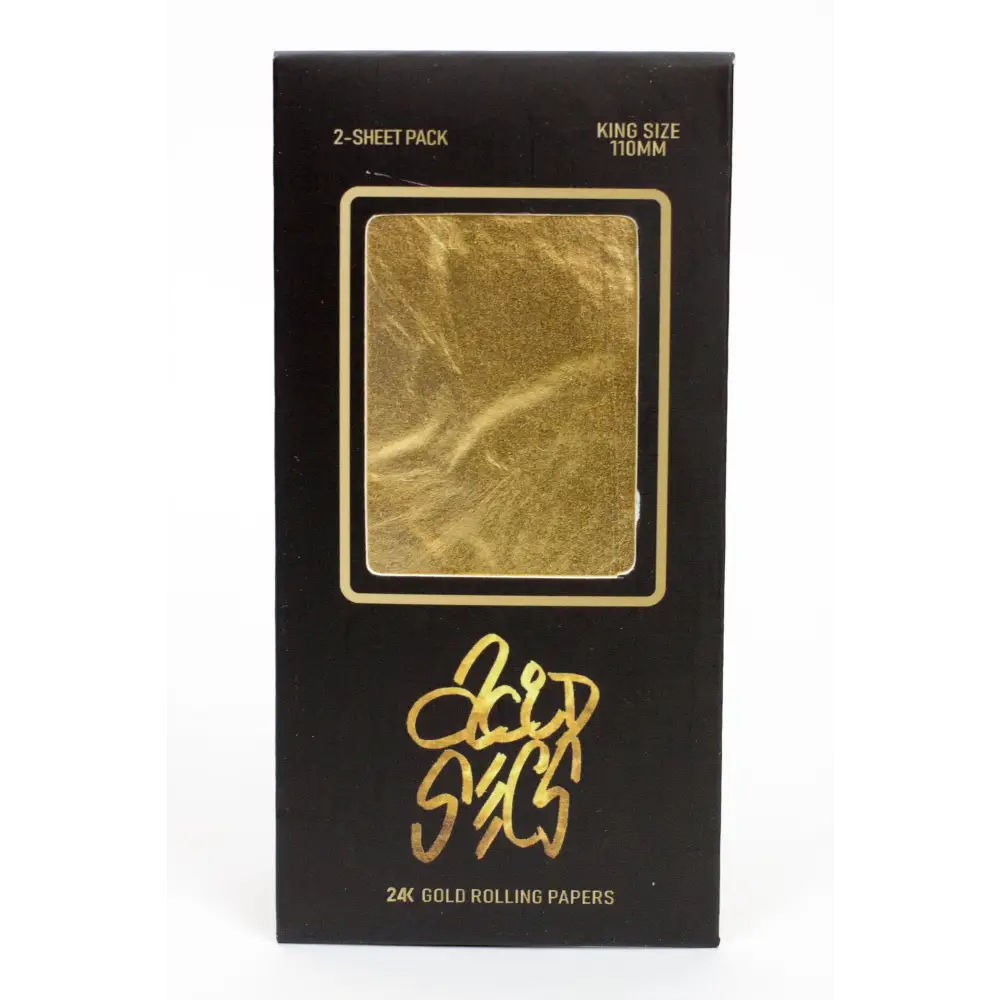 Acid Secs 24K Gold King size Rolling Paper_0