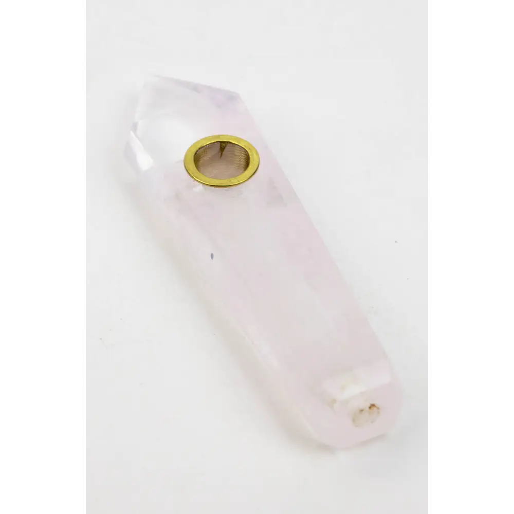 Acid Secs - Crystal Stone Smoking Pipe with choke hole_10