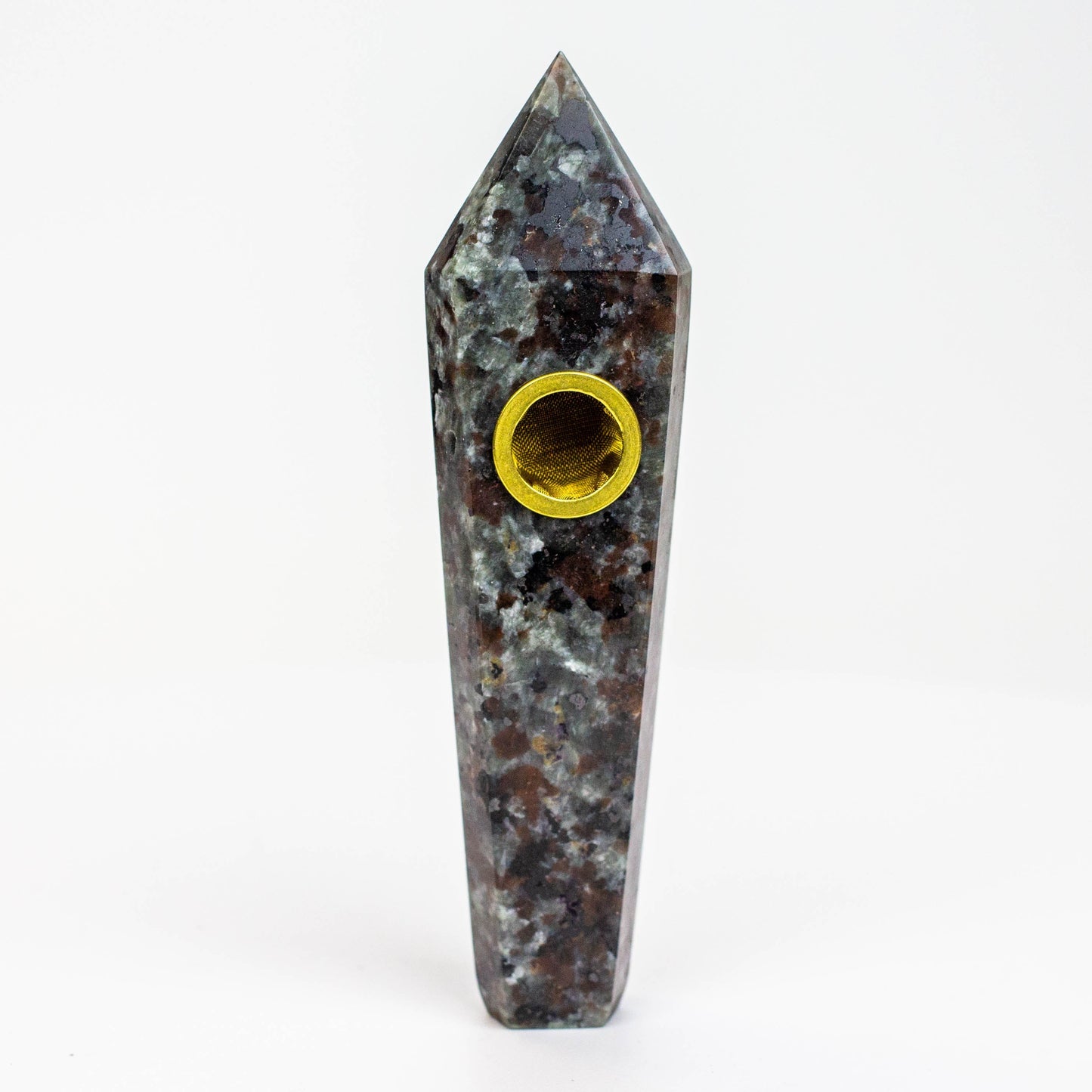 Acid Secs - Natural Blacklight Fire Stone Smoking Pipe with choke hole_3