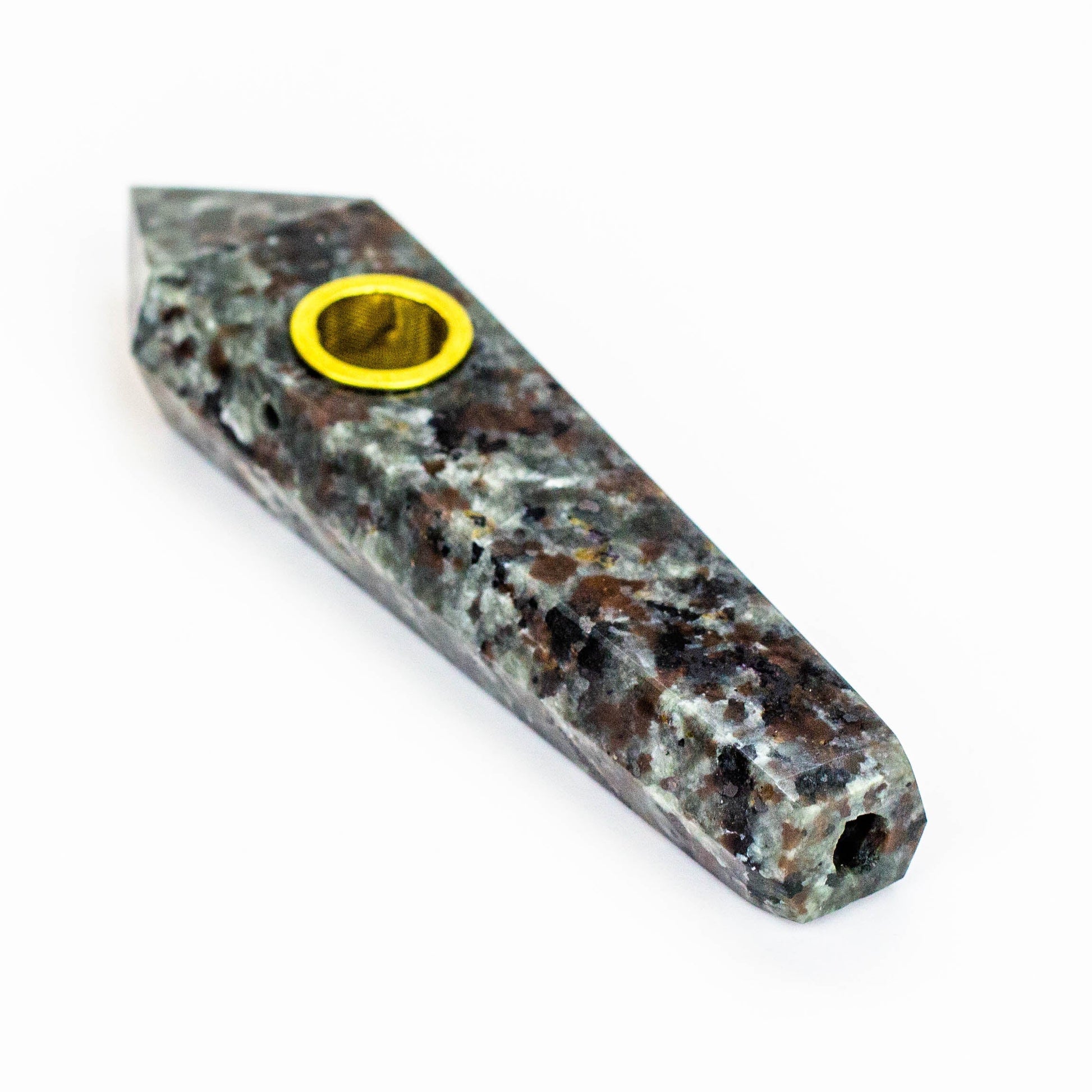 Acid Secs - Natural Blacklight Fire Stone Smoking Pipe with choke hole_1