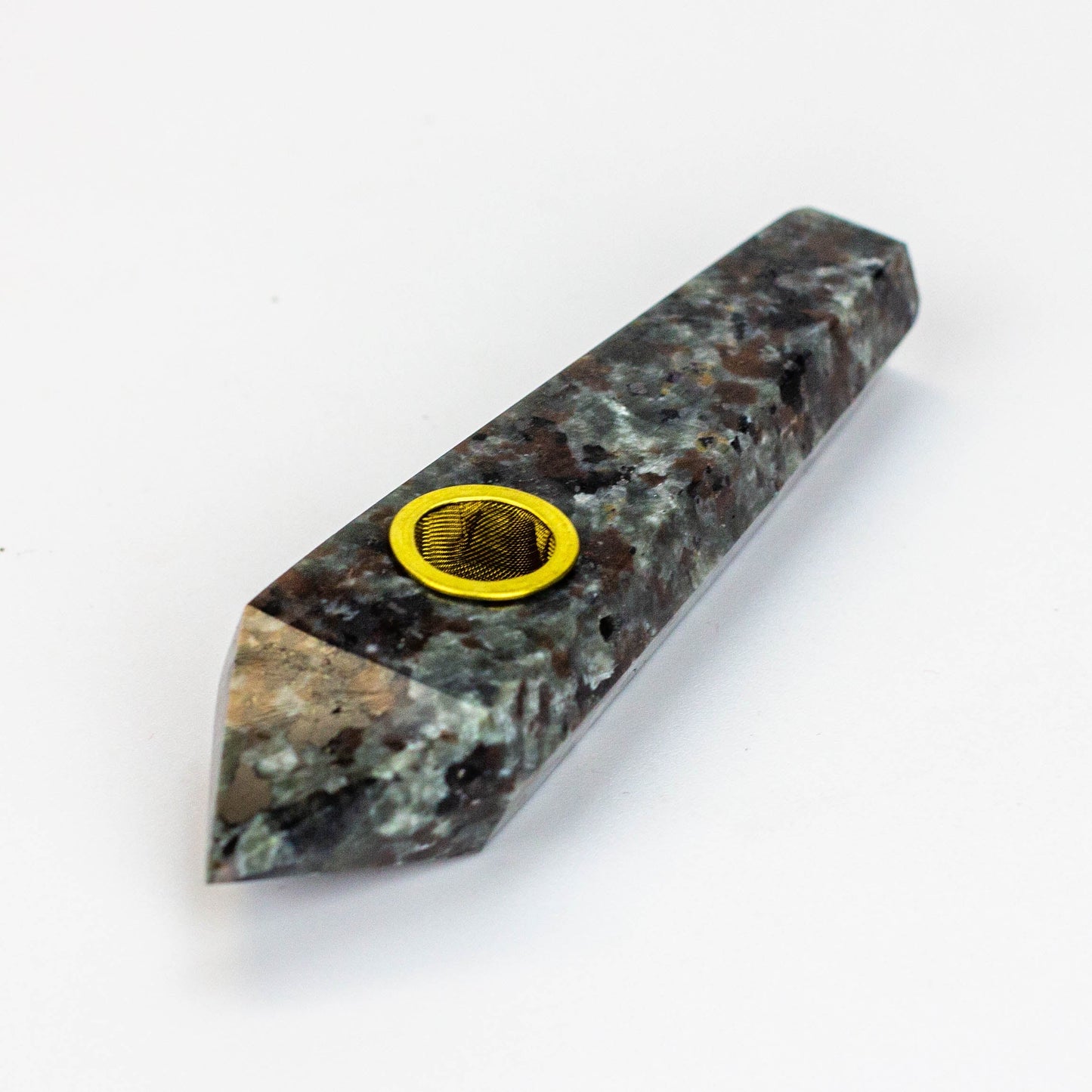 Acid Secs - Natural Blacklight Fire Stone Smoking Pipe with choke hole_4