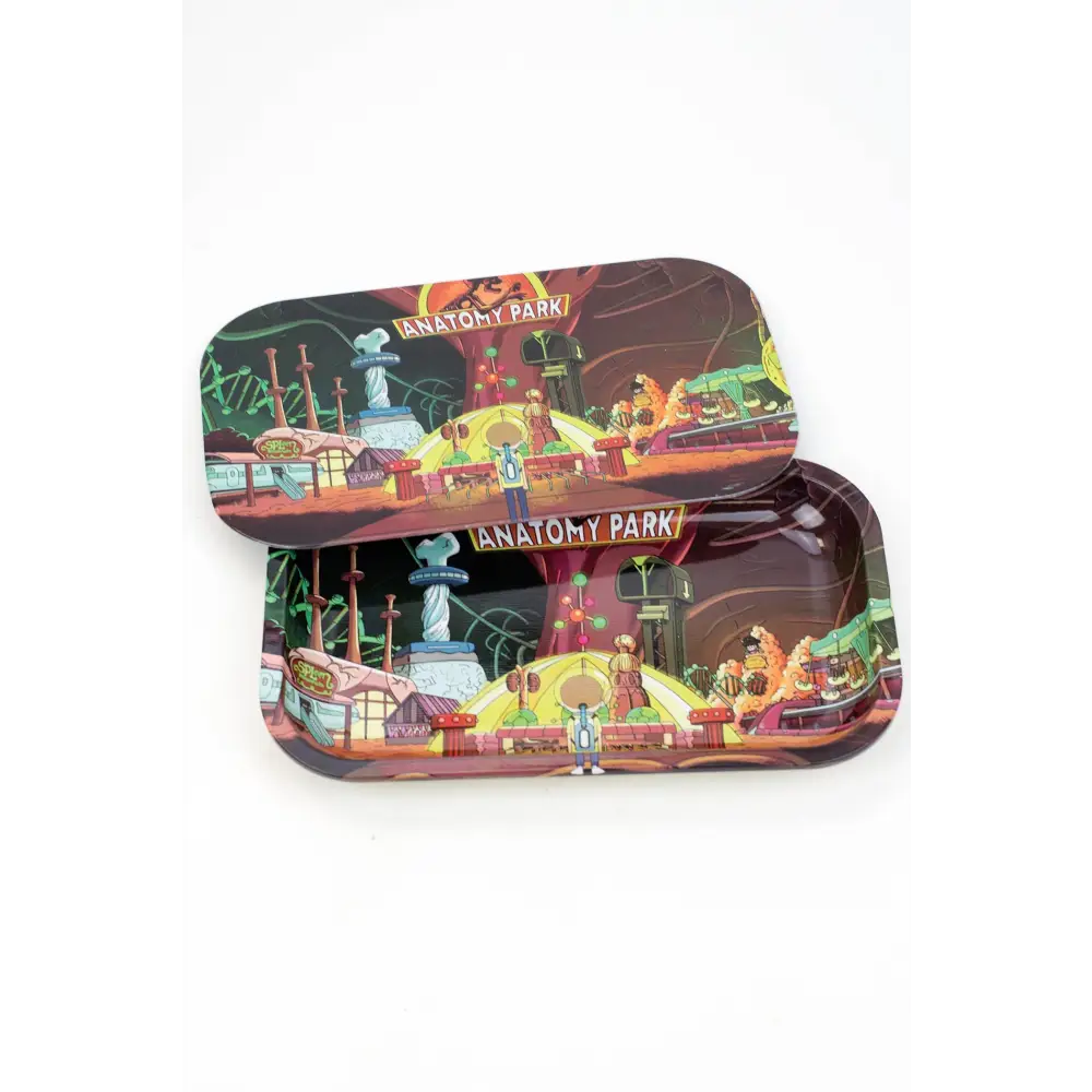 Cartoon Medium Rolling Tray with Magnetic Lid_2