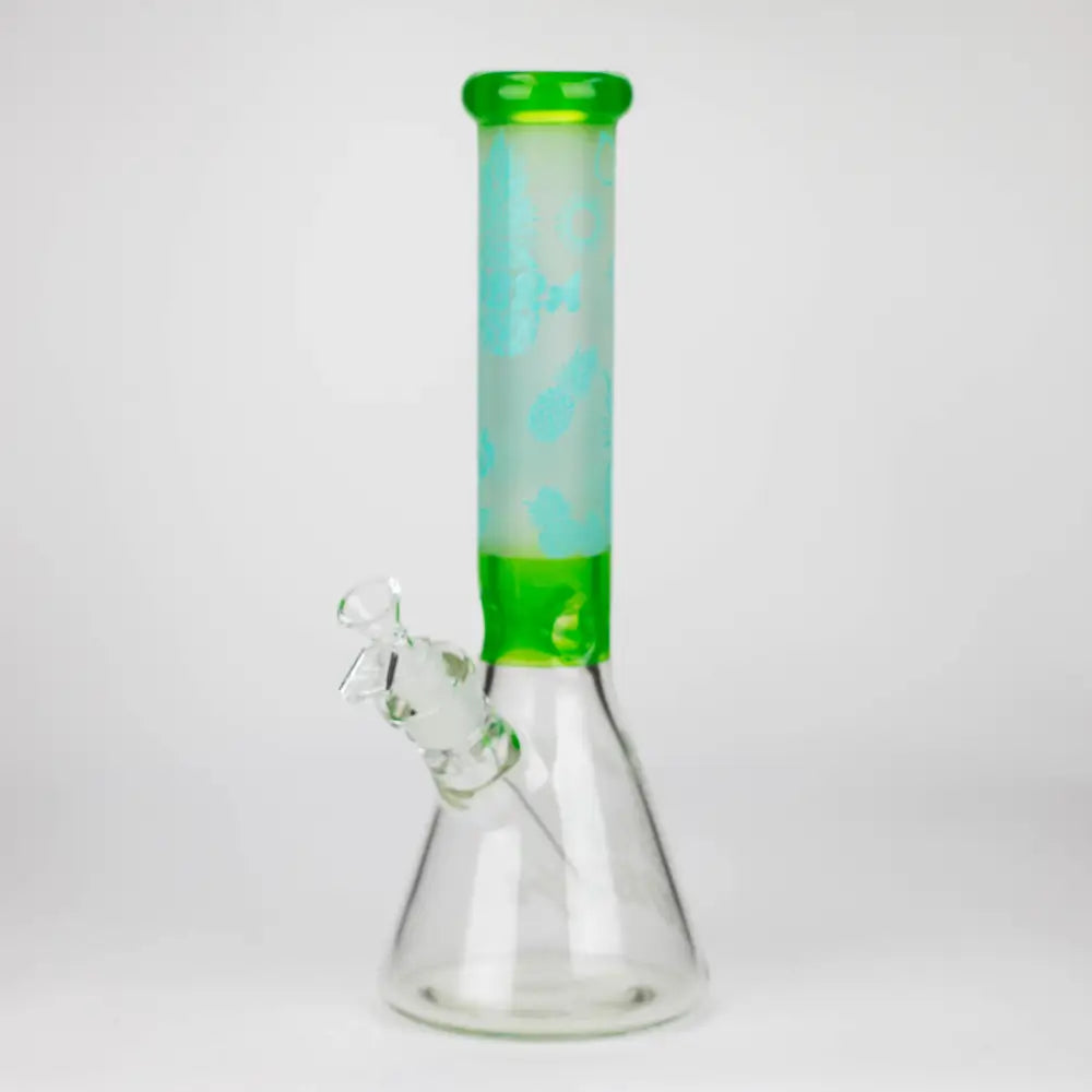 COBRA | 13.5" sandblasted pineapple 7 mm glass bong [LL023]_0