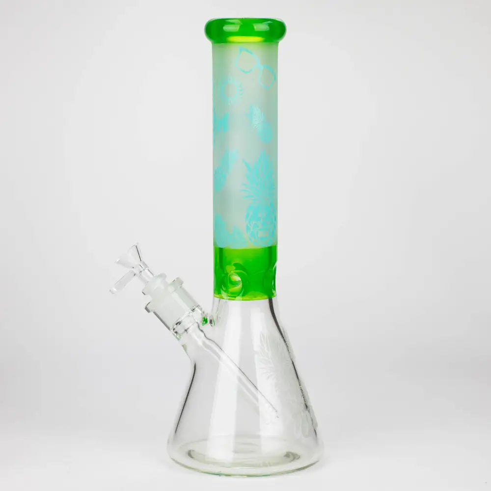 COBRA | 13.5" sandblasted pineapple 7 mm glass bong [LL023]_2