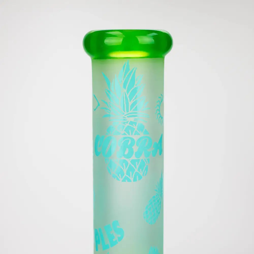 COBRA | 13.5" sandblasted pineapple 7 mm glass bong [LL023]_6