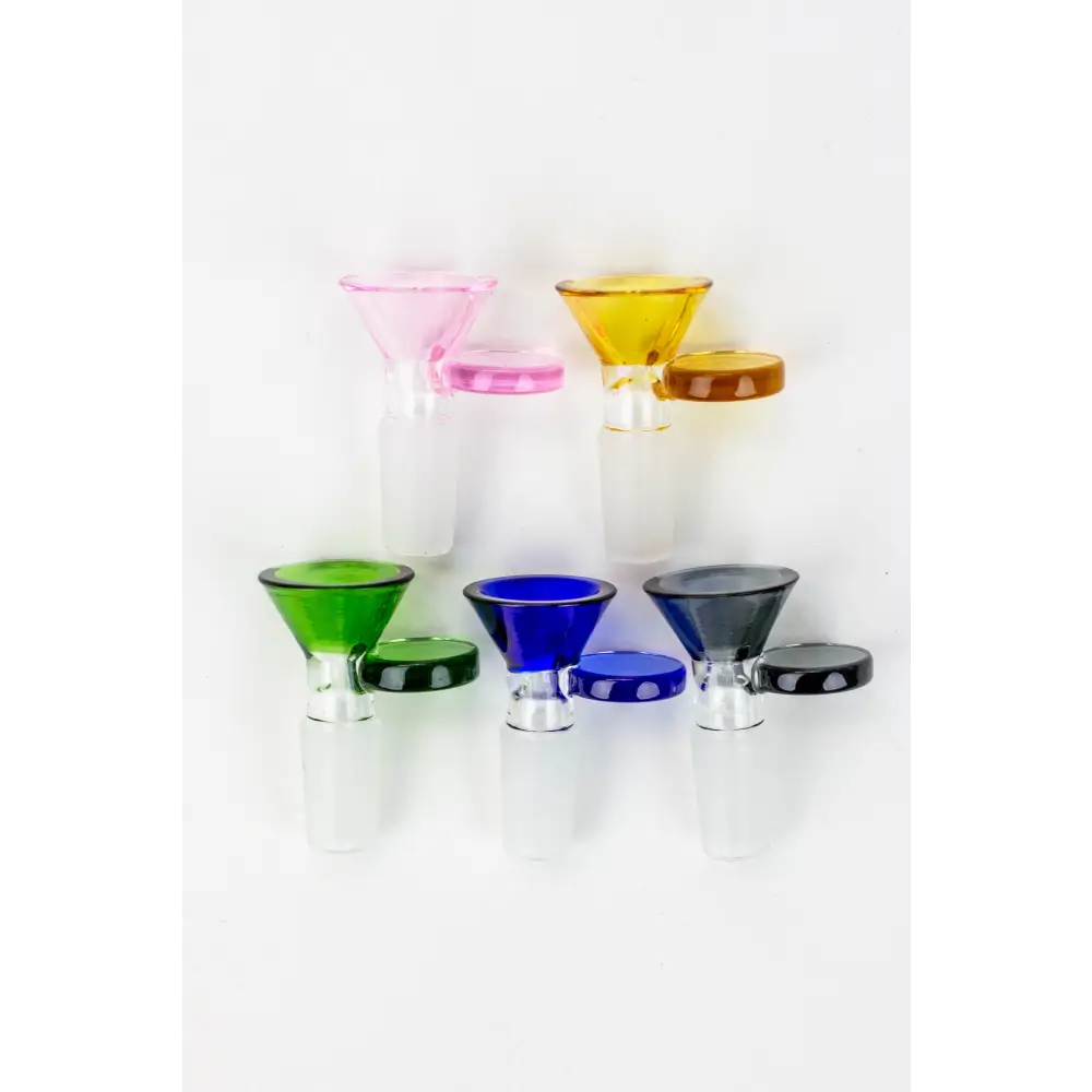 Color Glass bowl with round handle_0