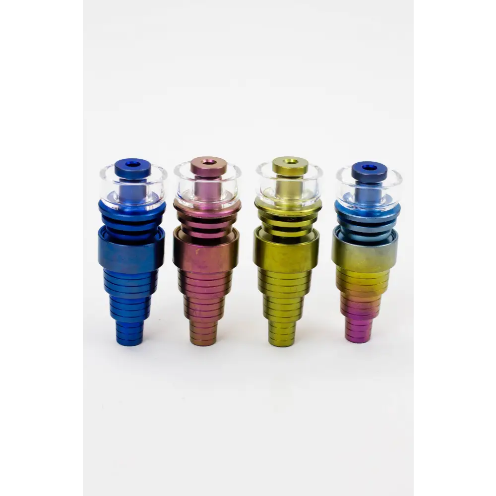 Color Titanium Domeless Nail with quartz dish_0