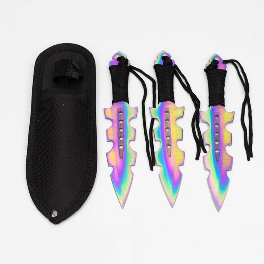 Defender 7.5" 3 Pc Ninja Throwing Knife Set [DF-13564]_0