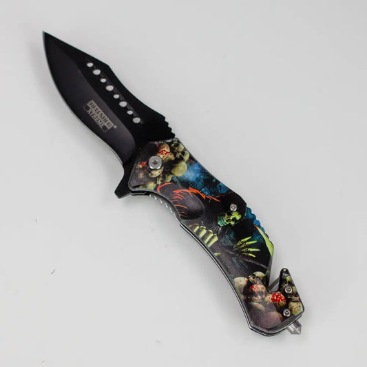 Defender-Xtreme 8.5″ Glass Breaker Folding Knife [13430]_0