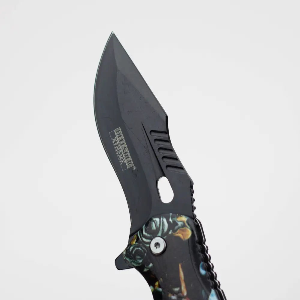 Defender-Xtreme  8.5" Queen Dragon - Folding Knife With Belt Clip [13166]_3