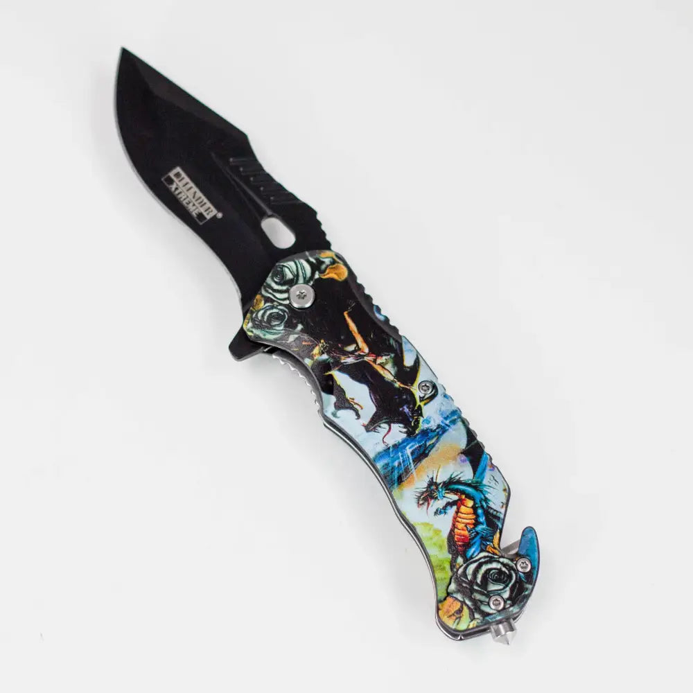 Defender-Xtreme 8″ Glass Breaker Folding Knife with belt clip [1316x]_3