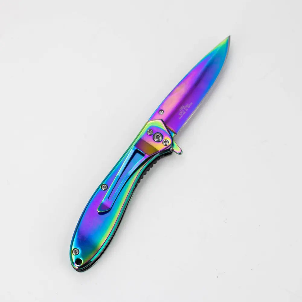 Defender-Xtreme Rainbow 7" Folding Knife [13051]_2