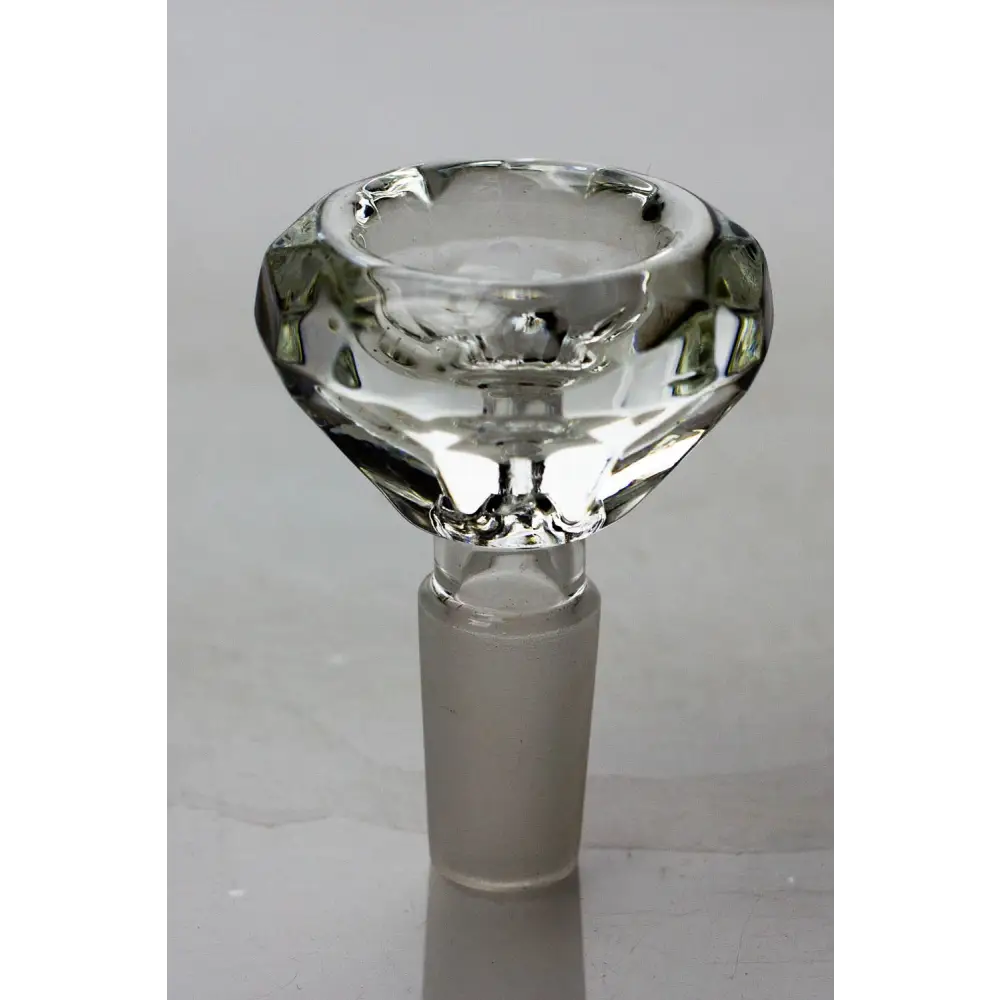 Diamond cutting shape wide glass bowl_5