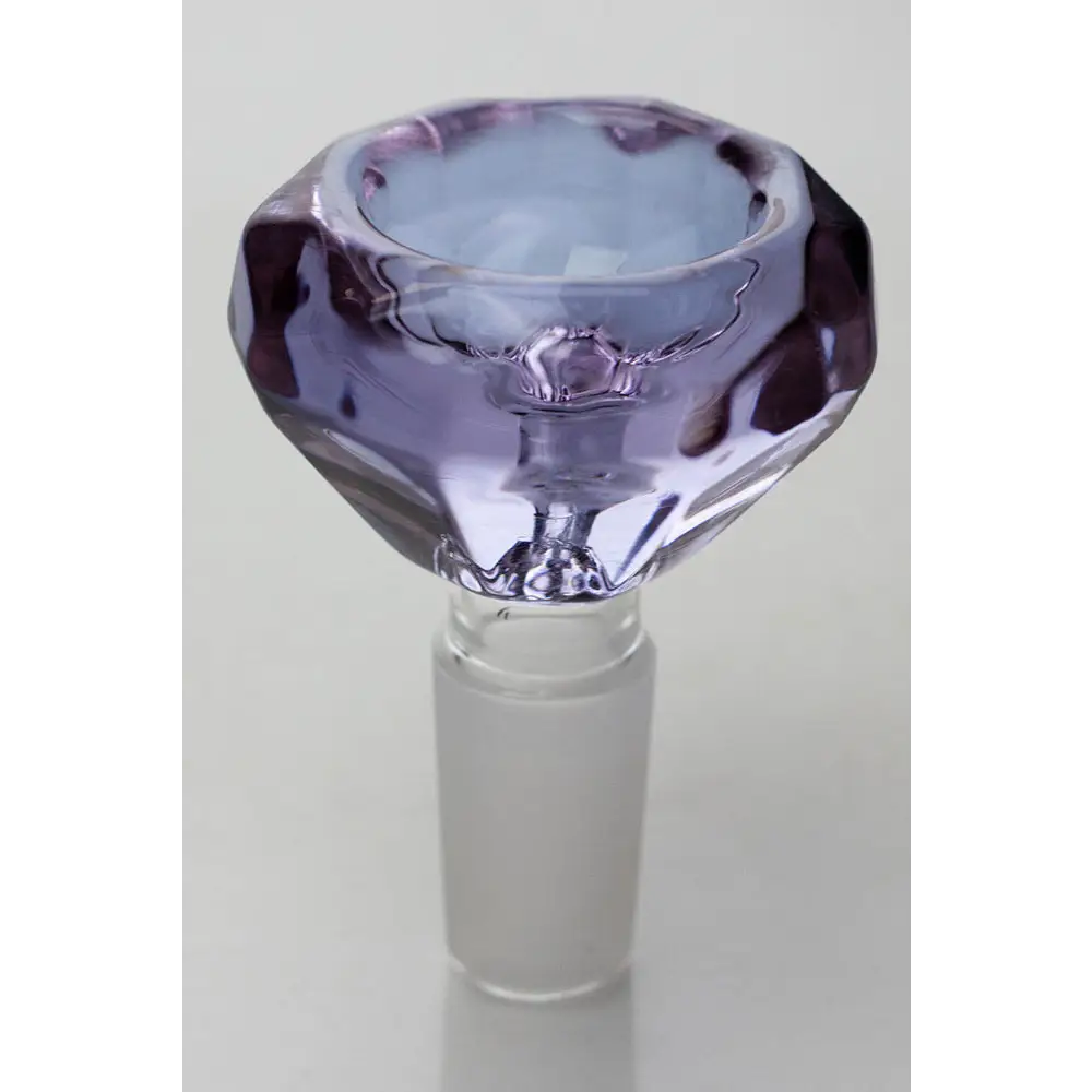 Diamond cutting shape wide glass bowl_9