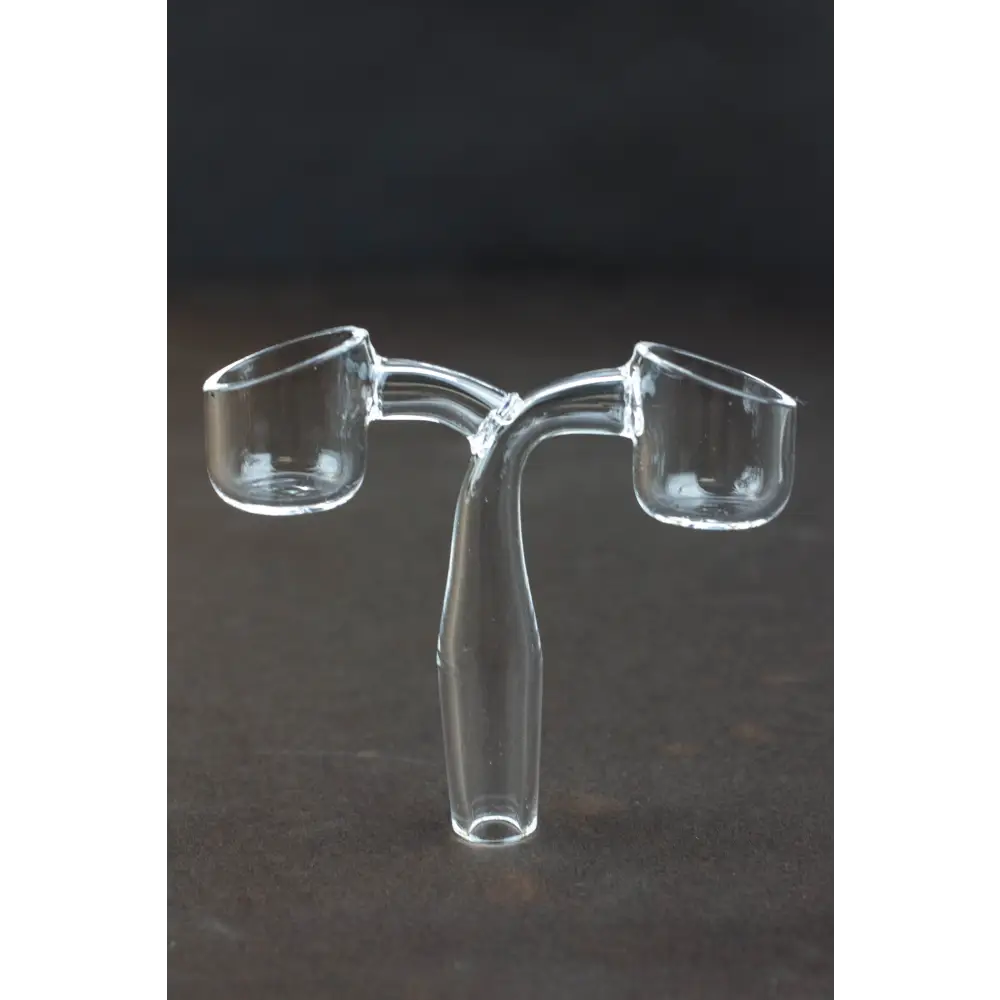 Double Head Quartz Banger with 2 bowls_0