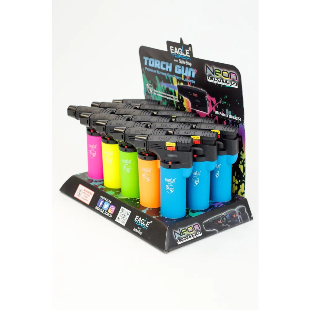 Eagle Torch-Neon Limited Torch gun lighter Box of 15_2