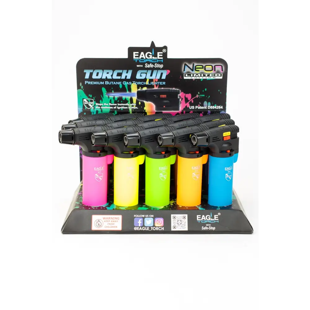 Eagle Torch-Neon Limited Torch gun lighter Box of 15_0